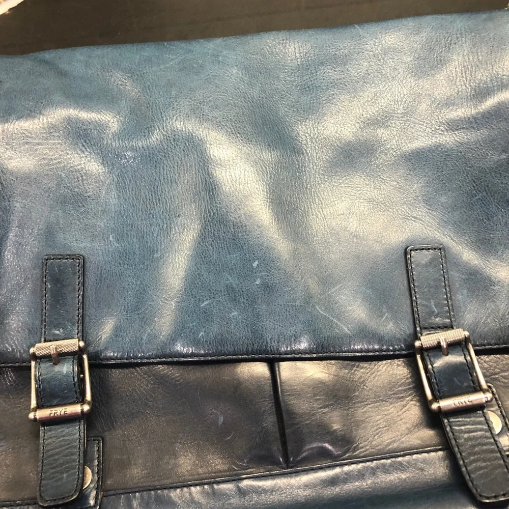 Frye men’s blue /green book bag.